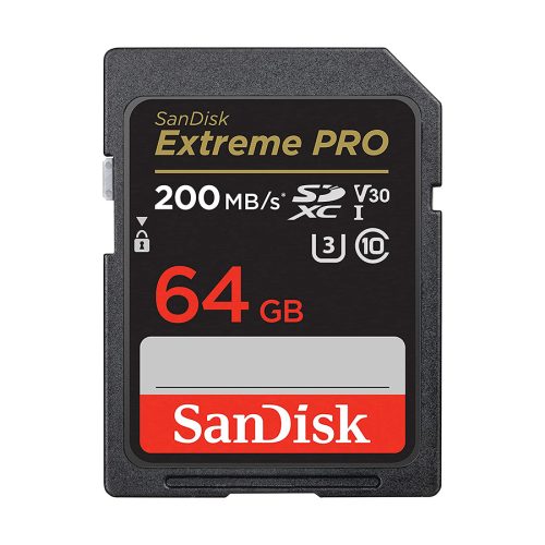 SanDisk SDXC 64GB Extreme Pro – 200MB/s…