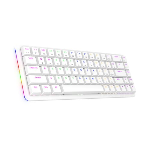 Tastatura gaming RAMPAGE REBEL white, Mechani…