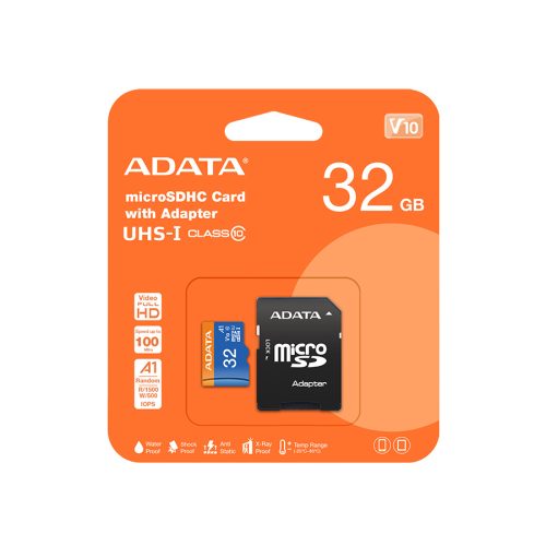 MICRO SD ADATA 32GB Premier A1 + ADP CLASS 10…