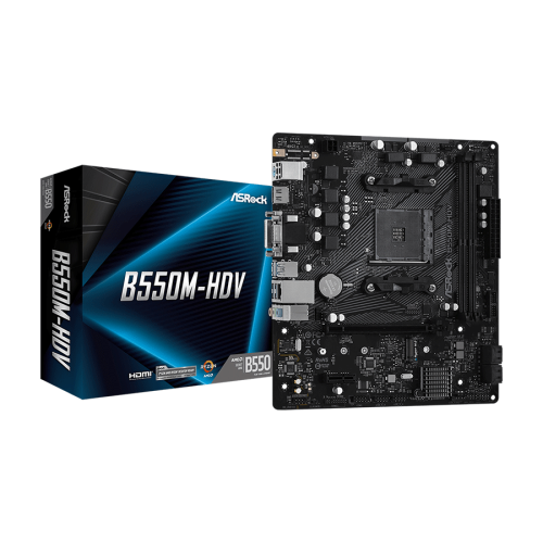 ASROCK MB B550M-HDV AMD B550, AM4, 2xDDR4, VG…