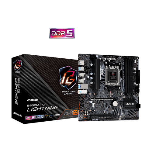 ASROCK MB B650M PG LIGHTNING AMD B650;AM5;4xD…