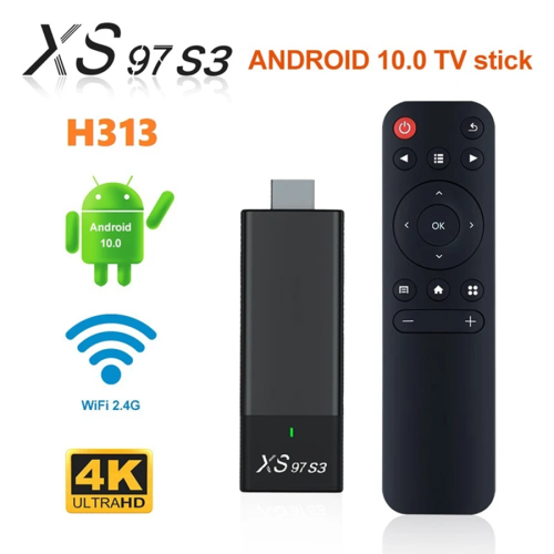 TV BOX STICK Android XS97 S3 BT, 2GB, 8GB, bl…