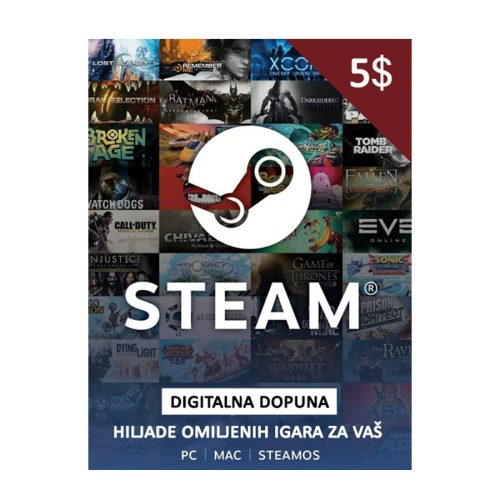 Steam gift card 5$ – Global…