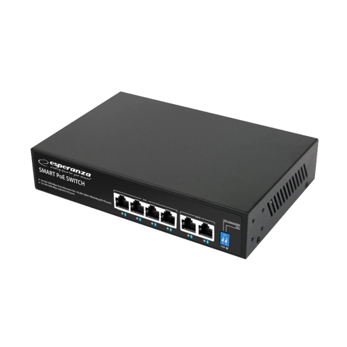 SWITCH 4 PoE + 2 UPLINK ESPERANZA  ETHERNET S…