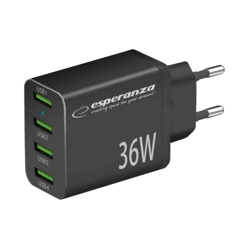 USB punjač 4xUSB-A, ESPERANZA  QUICK POWER C…