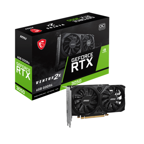 VGA MSI NVIDIA GeForce RTX 3050 VENTUS 2X 6G …