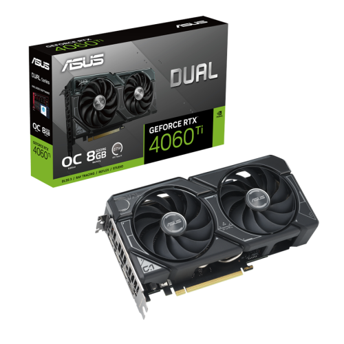 ASUS VGA DUAL-RTX4060TI-O8G NVIDIA GeForce RT…