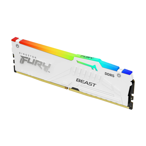 Kingston 32GB 5200MHz DDR5 W. White RGB, CL40…