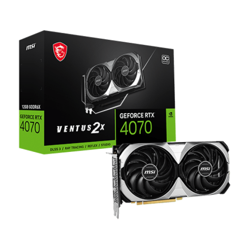 VGA MSI NVidia RTX 4070 VENTUS 2X E1 12G OC (…