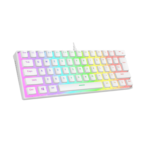 Tastatura gaming RAMPAGE RADIANT K11 white, r…