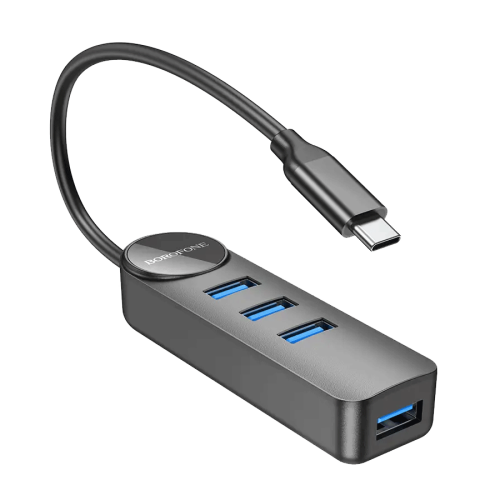 USB HUB Type-C BOROFONE DH5 Erudite 4 port bl…