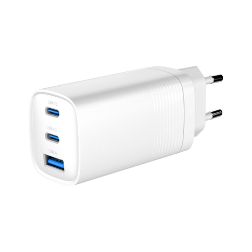 USB punjač 2xType-C + 1xUSB-A fast charger, …