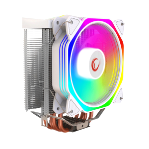 CPU hladnjak RAMPAGE OCTAGON C50 White 57CFM 1800RPM 12cm ARGB AM5/LGA1700 Compatible Air Cooled CPU Fan