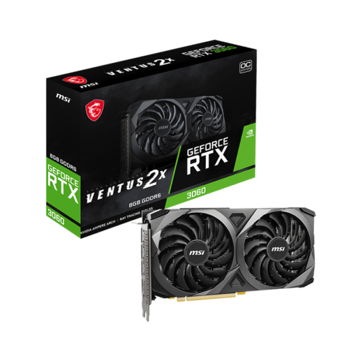 VGA MSI Video Card NVidia RTX 3060 VENTUS 2X …