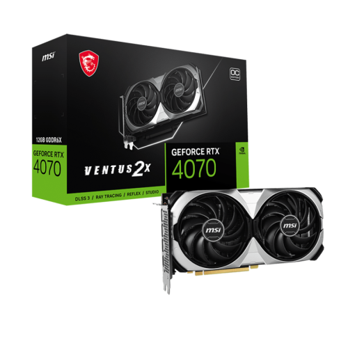 VGA MSI NVidia RTX 4070 VENTUS 2X E 12G OC, 1…