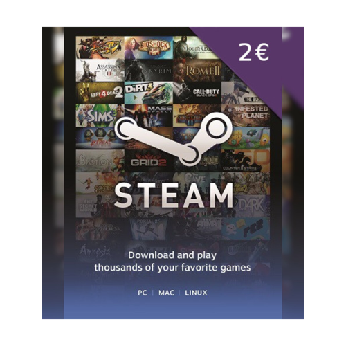 Steam gift card 2€ – Global…