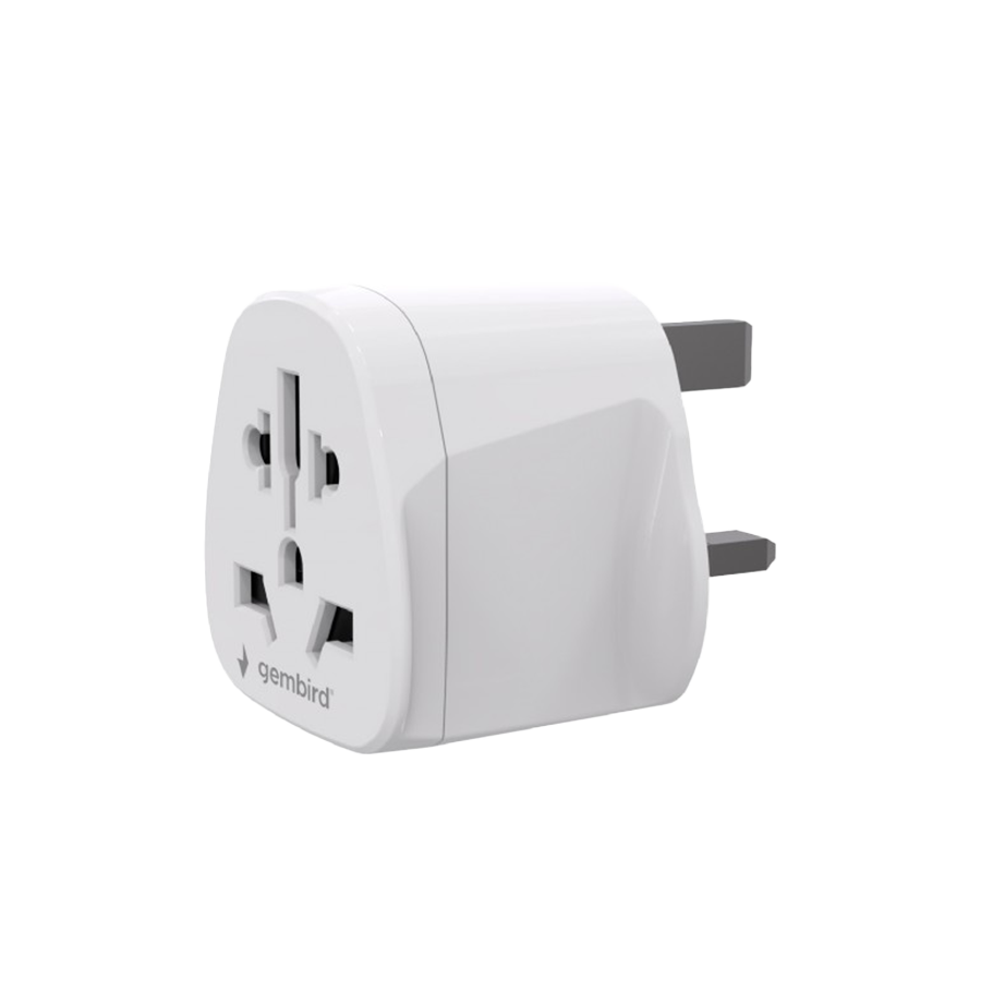 GEMBIRD univerzalni AC strujni adapter world to UK power adapter plug, 10 A, A-AC-UKMINTF
