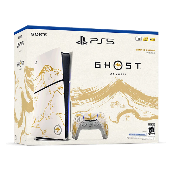 PlayStation 5 Slim D chassis Ghost of Yotei Gold Limited Edition+Game VCH Bundle 1000048368