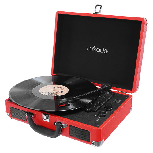 Gramofon Mikado Nostalgia MN-P317 Red Turntab…