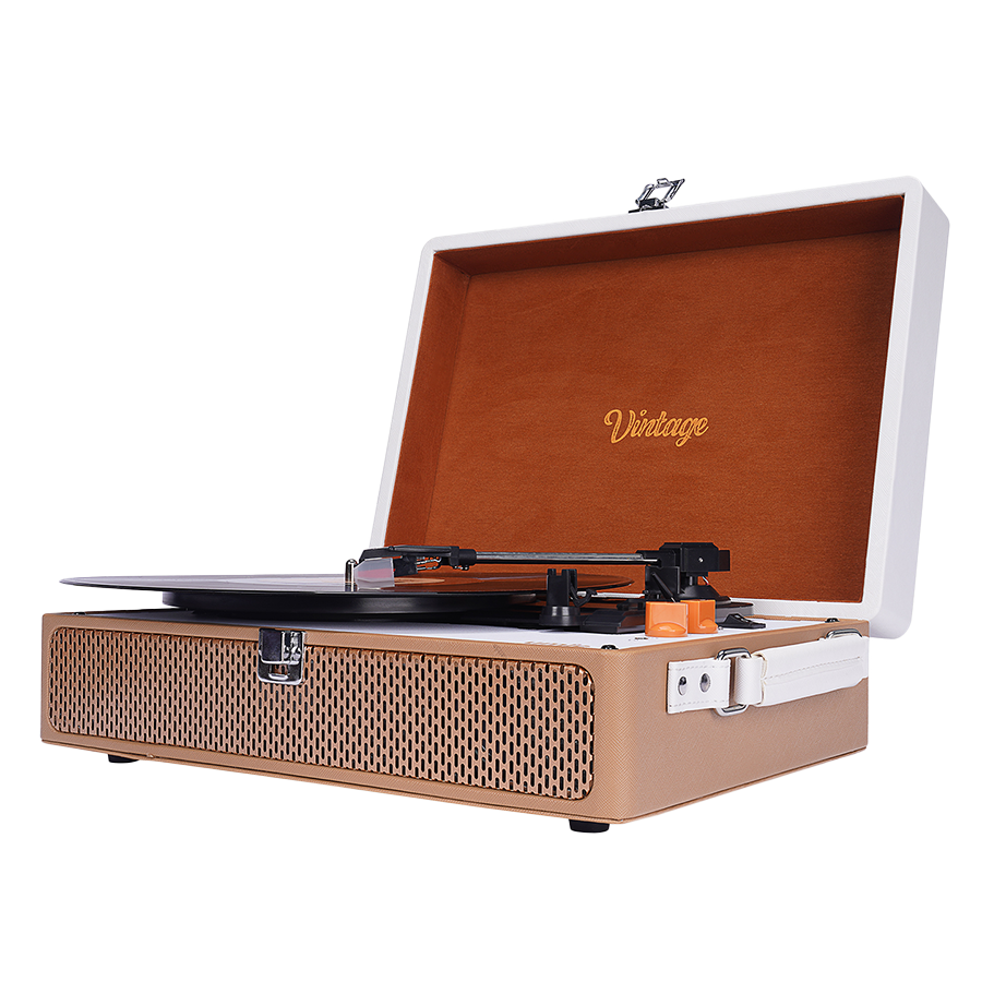 Gramofon UMIE Vintage UM-P353 Turntable Music Box with Bluetooth and 3.5mm AUXIN & RCAO Support, 37925 - Image 2