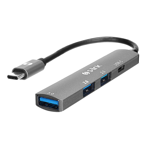 USB HUB S-link SWV-USBC023 4 in 1 Gray Metal …