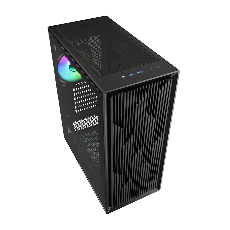 Kućište SHARKOON gaming, VK2 RGB Black ATX, ventilator 4x120mm - Image 2