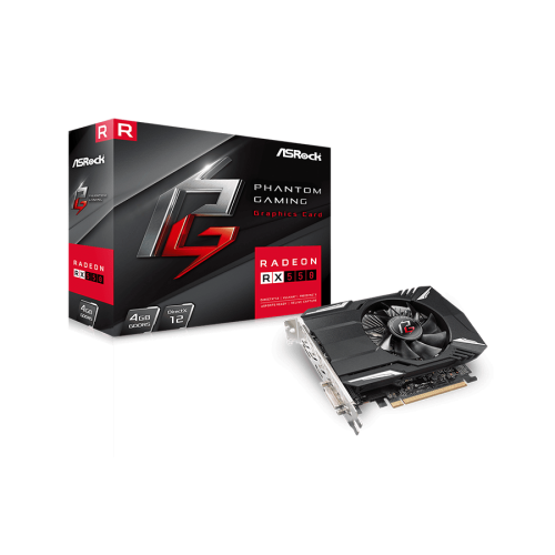 ASROCK Phantom Gaming RX550 4G AMD Radeon RX …